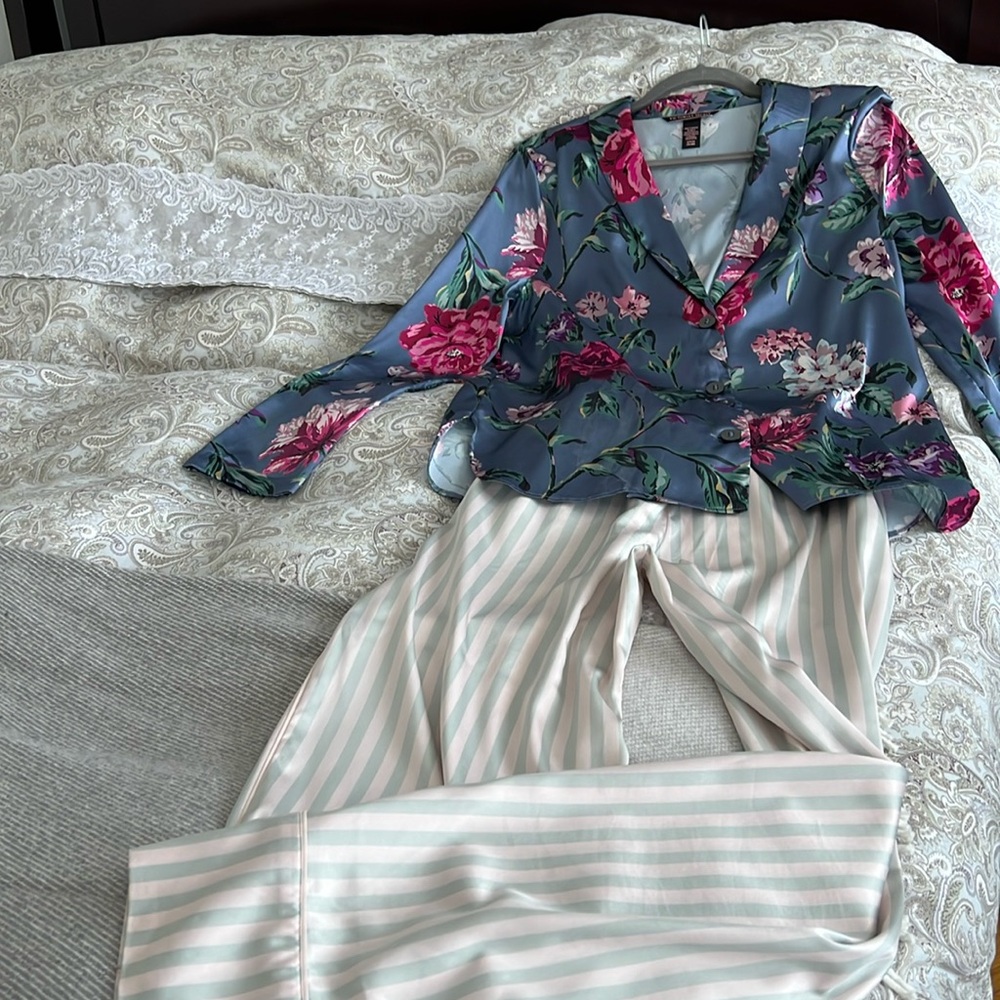 Women’s Soft Satin Pajama set by “Victoria’s Secret”